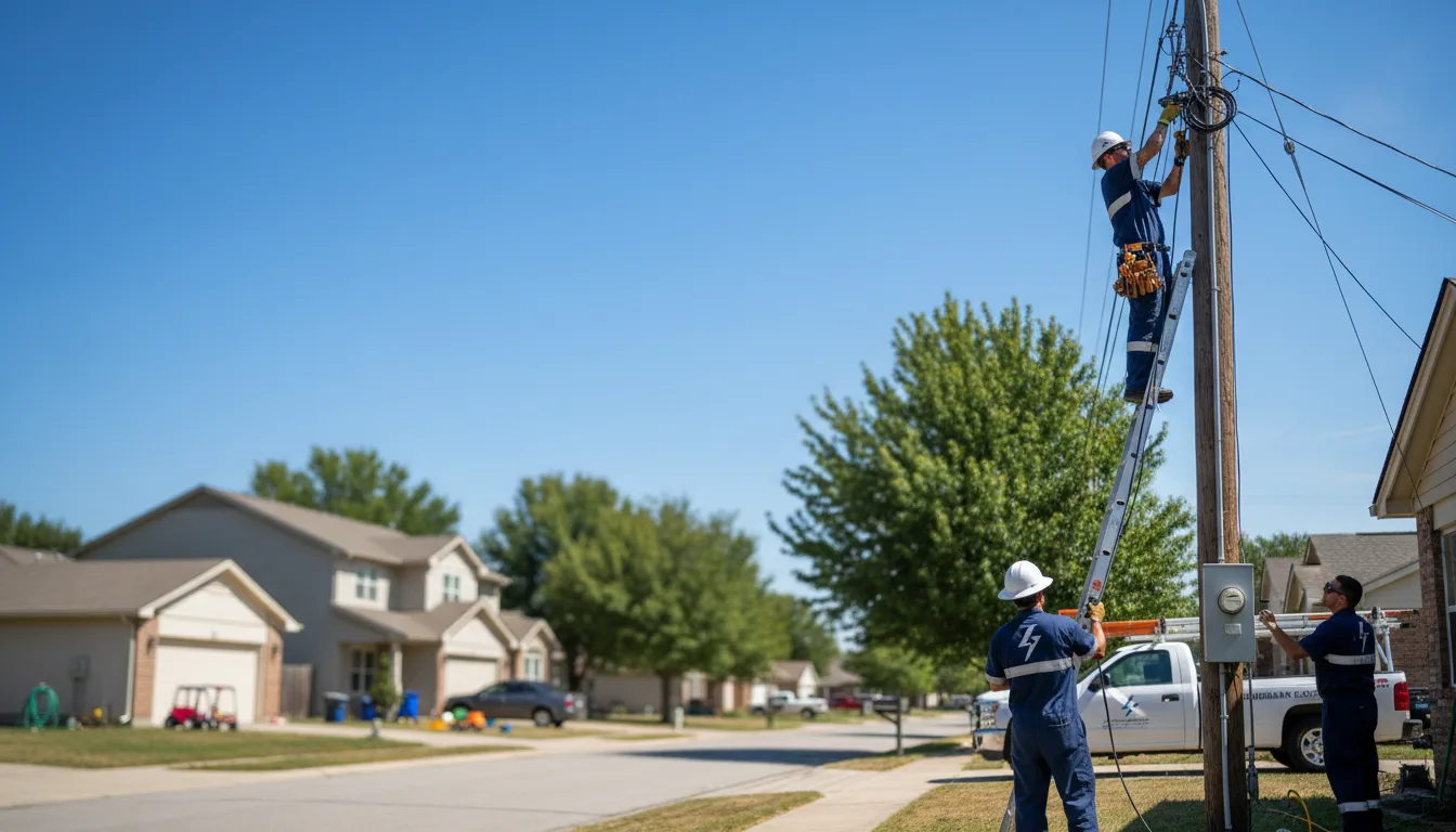 Residential electrician providing installation services in Ashland, KS